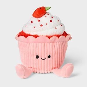 6” Strawberry Cupcake Plush - Gigglescape
